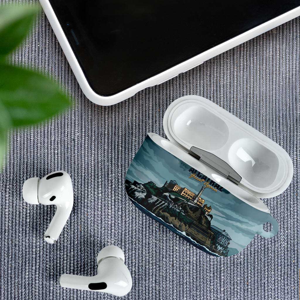 Make Alcatraz Great Again AirPods Case Vintage Retro - Wonder Print Shop