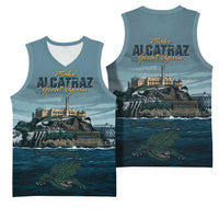 Make Alcatraz Great Again Basketball Jersey Vintage Retro - Wonder Print Shop