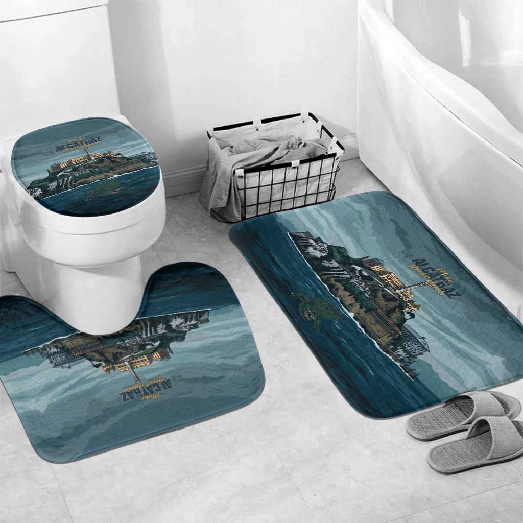 Make Alcatraz Great Again Bathroom Set Vintage Retro - Wonder Print Shop