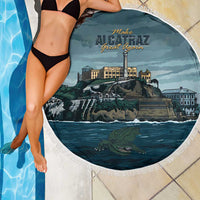 Make Alcatraz Great Again Beach Blanket Vintage Retro - Wonder Print Shop