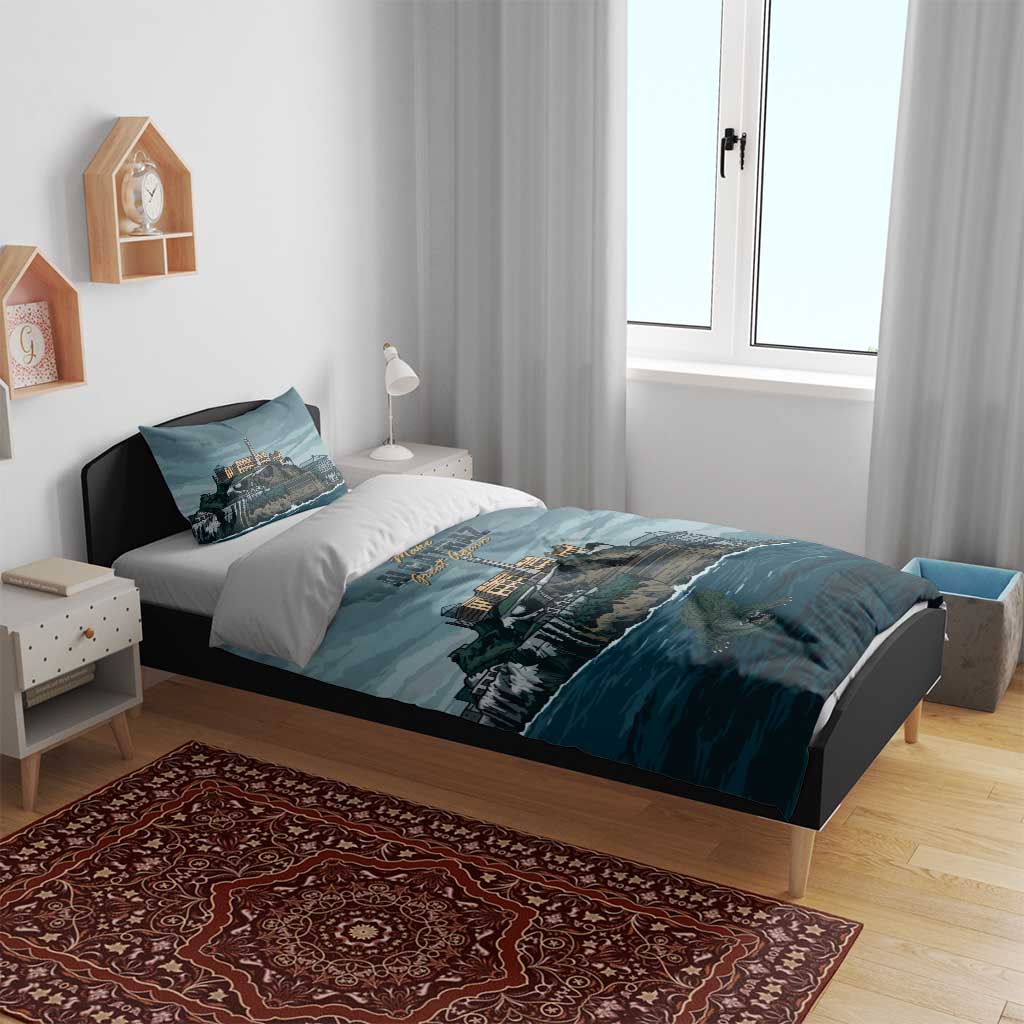 Make Alcatraz Great Again Bedding Set Vintage Retro - Wonder Print Shop