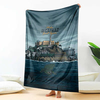 Make Alcatraz Great Again Blanket Vintage Retro - Wonder Print Shop