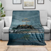 Make Alcatraz Great Again Blanket Vintage Retro - Wonder Print Shop