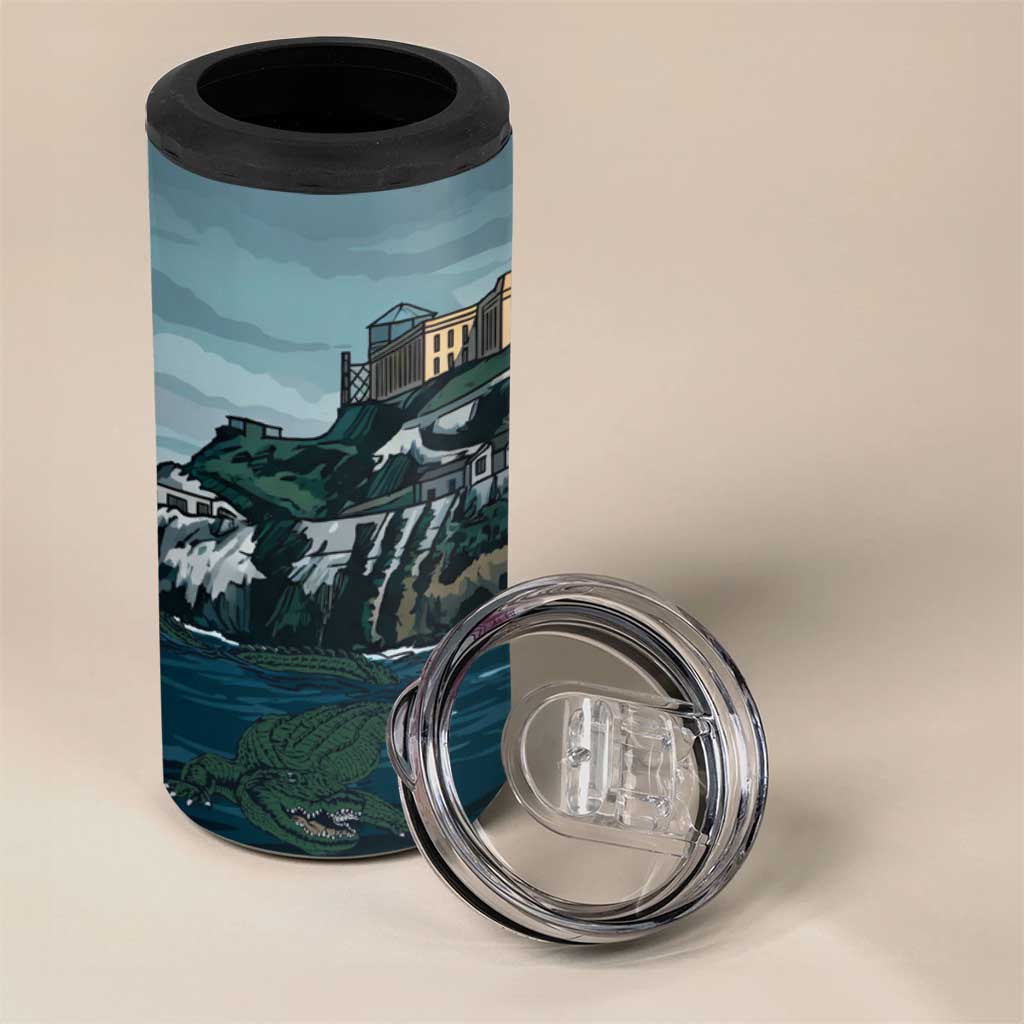 Make Alcatraz Great Again 4 in 1 Can Cooler Tumbler Vintage Retro - Wonder Print Shop