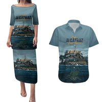 Make Alcatraz Great Again Couples Matching Puletasi and Hawaiian Shirt Vintage Retro - Wonder Print Shop