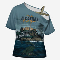 Make Alcatraz Great Again Cross Shoulder Shirt Vintage Retro - Wonder Print Shop