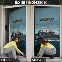 Make Alcatraz Great Again Door Cover Vintage Retro - Wonder Print Shop