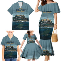 Make Alcatraz Great Again Family Matching Mermaid Dress and Hawaiian Shirt Vintage Retro - Wonder Print Shop