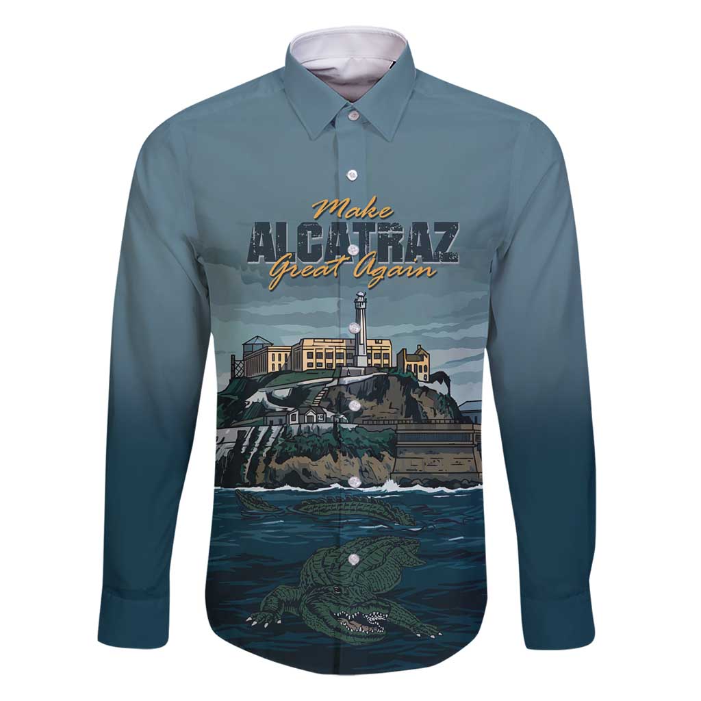 Make Alcatraz Great Again Family Matching Mermaid Dress and Hawaiian Shirt Vintage Retro - Wonder Print Shop