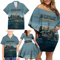 Make Alcatraz Great Again Family Matching Off Shoulder Short Dress and Hawaiian Shirt Vintage Retro - Wonder Print Shop