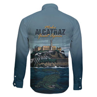 Make Alcatraz Great Again Family Matching Summer Maxi Dress and Hawaiian Shirt Vintage Retro - Wonder Print Shop