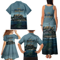 Make Alcatraz Great Again Family Matching Tank Maxi Dress and Hawaiian Shirt Vintage Retro - Wonder Print Shop