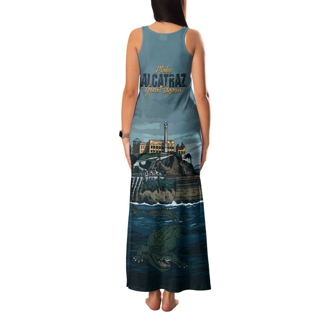 Make Alcatraz Great Again Family Matching Tank Maxi Dress and Hawaiian Shirt Vintage Retro - Wonder Print Shop