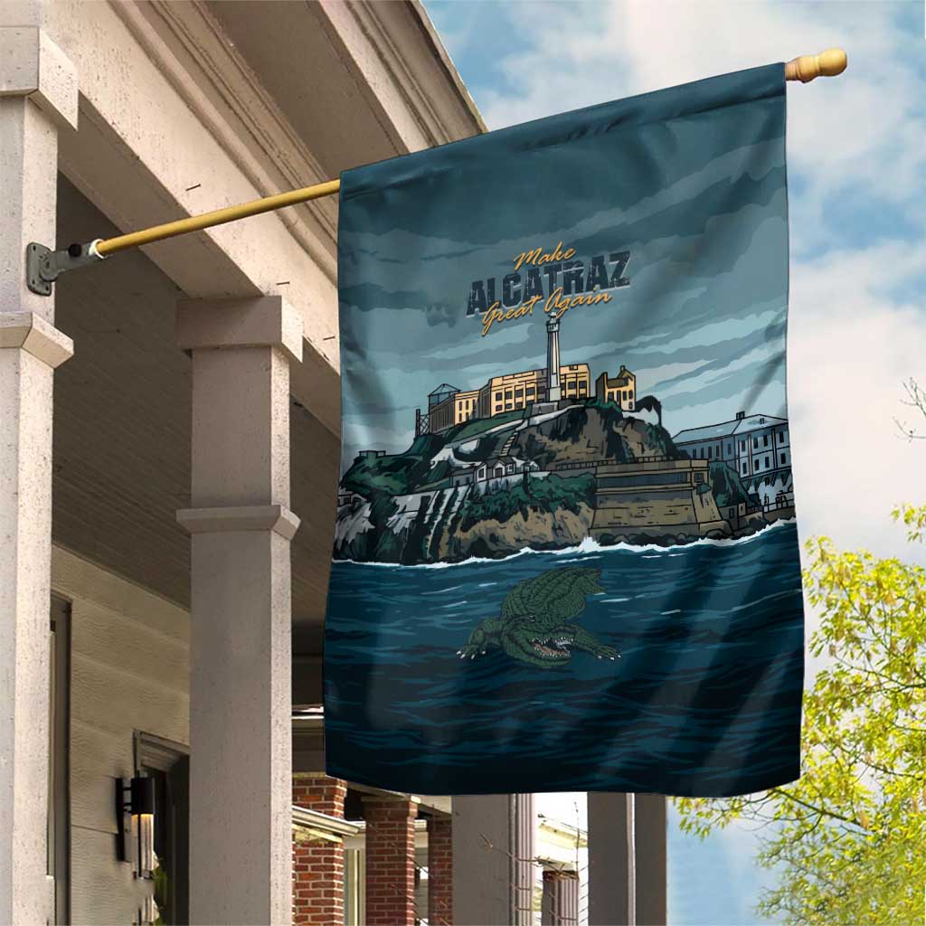 Make Alcatraz Great Again Garden Flag Vintage Retro - Wonder Print Shop