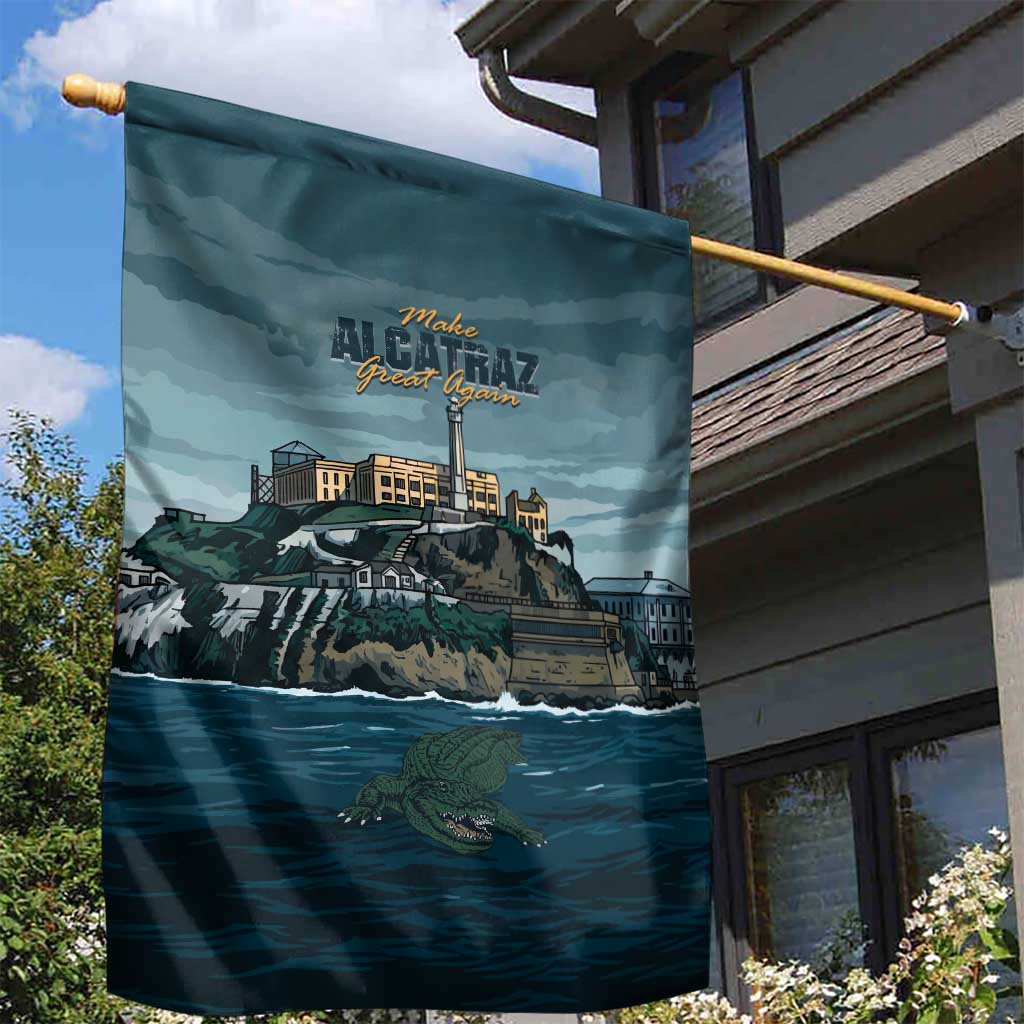 Make Alcatraz Great Again Garden Flag Vintage Retro - Wonder Print Shop
