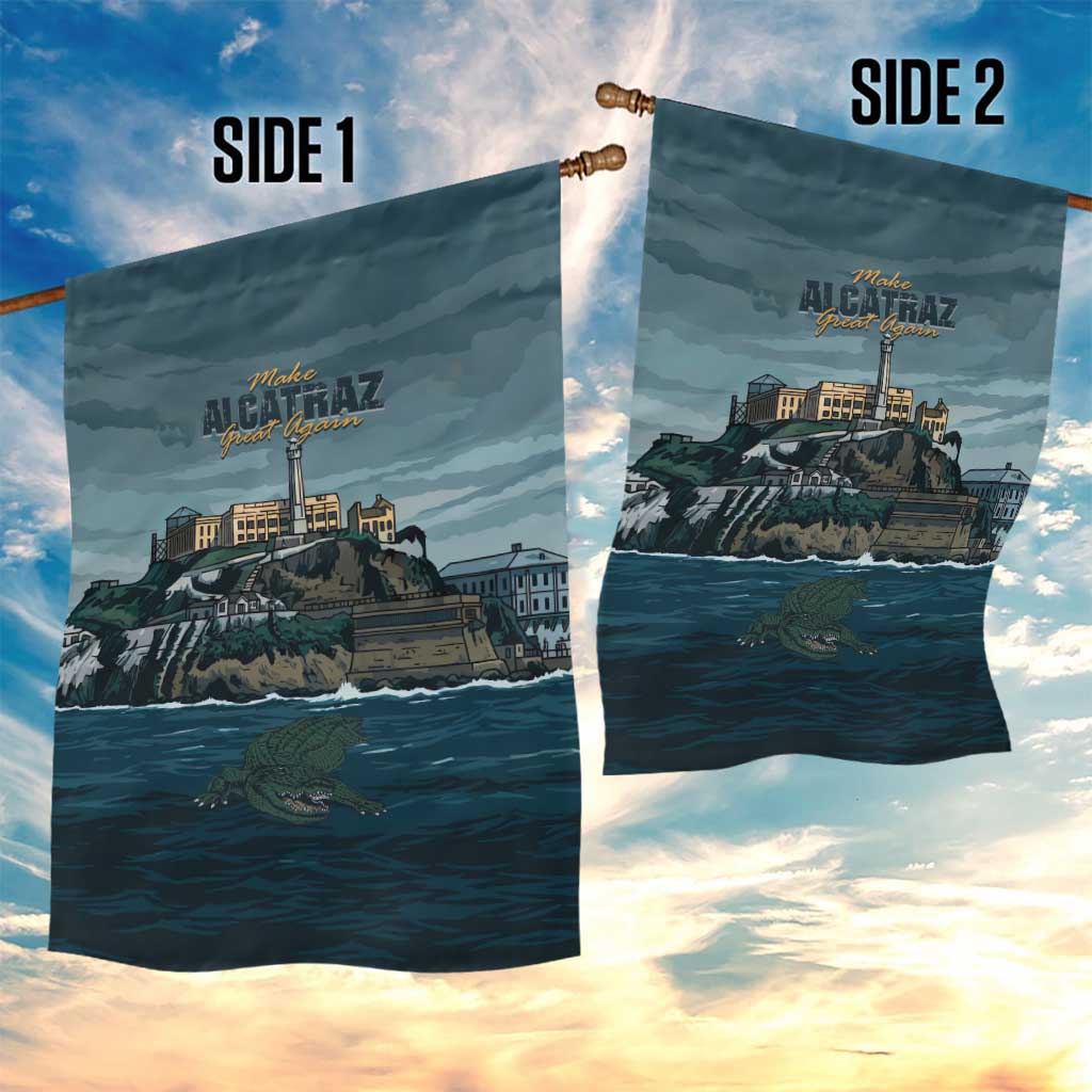 Make Alcatraz Great Again Garden Flag Vintage Retro - Wonder Print Shop