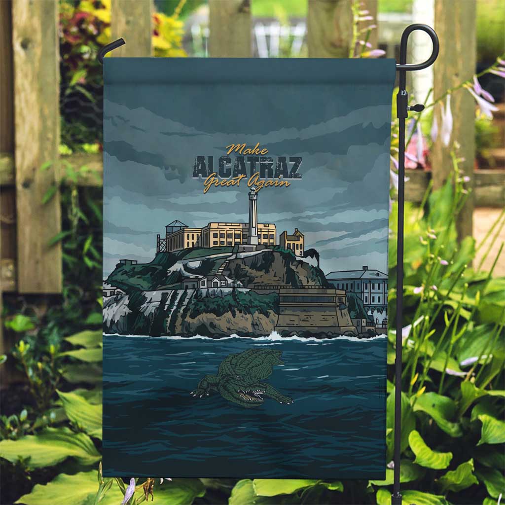 Make Alcatraz Great Again Garden Flag Vintage Retro - Wonder Print Shop