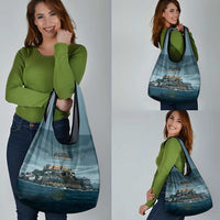 Make Alcatraz Great Again Grocery Bag Vintage Retro - Wonder Print Shop