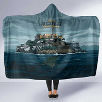 Make Alcatraz Great Again Hooded Blanket Vintage Retro - Wonder Print Shop