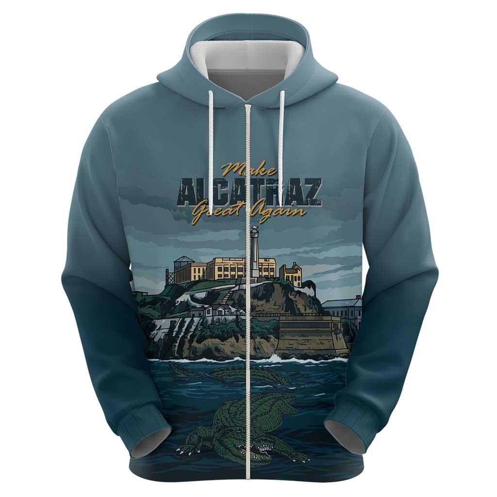 Make Alcatraz Great Again Hoodie Vintage Retro - Wonder Print Shop