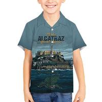 Make Alcatraz Great Again Kid Hawaiian Shirt Vintage Retro - Wonder Print Shop