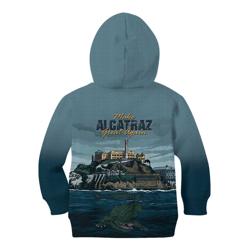 Make Alcatraz Great Again Kid Hoodie Vintage Retro - Wonder Print Shop