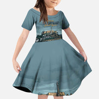Make Alcatraz Great Again Kid Short Sleeve Dress Vintage Retro - Wonder Print Shop