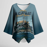 Make Alcatraz Great Again Kimono Sleeve Blouse Vintage Retro - Wonder Print Shop