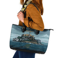 Make Alcatraz Great Again Leather Tote Bag Vintage Retro - Wonder Print Shop