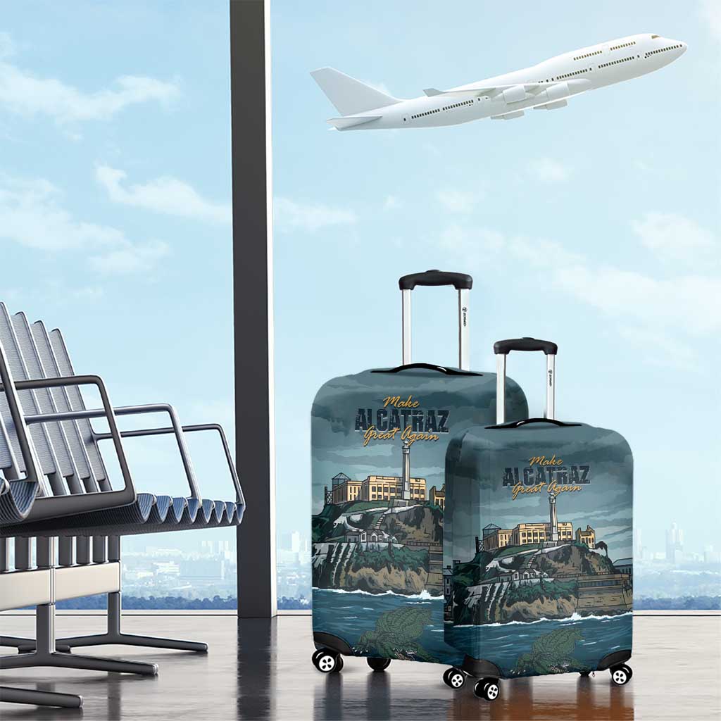 Make Alcatraz Great Again Luggage Cover Vintage Retro - Wonder Print Shop