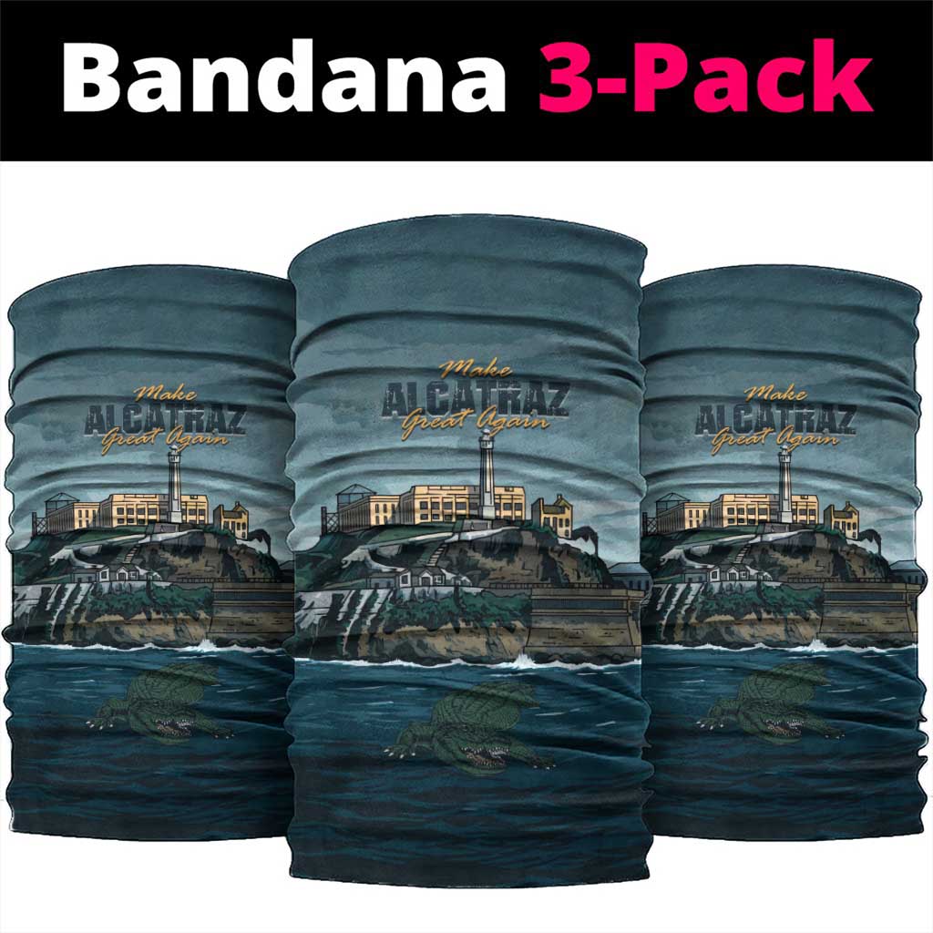 Make Alcatraz Great Again Neck Gaiter Vintage Retro - Wonder Print Shop