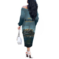 Make Alcatraz Great Again Off The Shoulder Long Sleeve Dress Vintage Retro - Wonder Print Shop