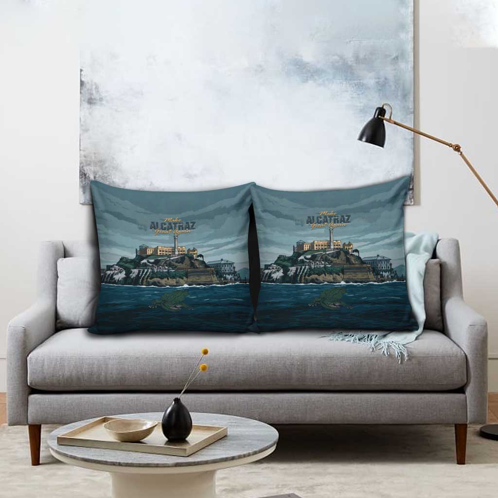 Make Alcatraz Great Again Pillow Cover Vintage Retro - Wonder Print Shop