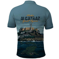 Make Alcatraz Great Again Polo Shirt Vintage Retro - Wonder Print Shop