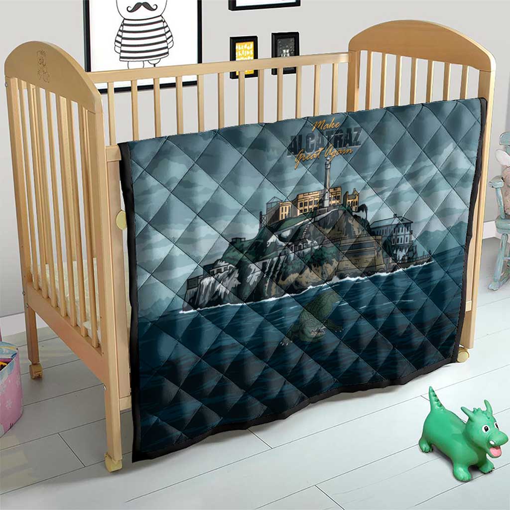 Make Alcatraz Great Again Quilt Vintage Retro - Wonder Print Shop