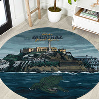 Make Alcatraz Great Again Round Carpet Vintage Retro - Wonder Print Shop