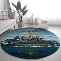 Make Alcatraz Great Again Round Carpet Vintage Retro - Wonder Print Shop