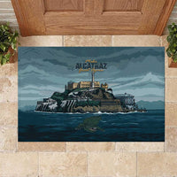 Make Alcatraz Great Again Rubber Doormat Vintage Retro - Wonder Print Shop