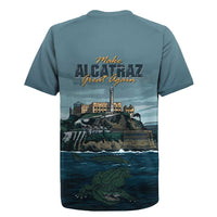 Make Alcatraz Great Again Rugby Jersey Vintage Retro - Wonder Print Shop
