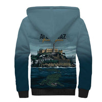 Make Alcatraz Great Again Sherpa Hoodie Vintage Retro - Wonder Print Shop