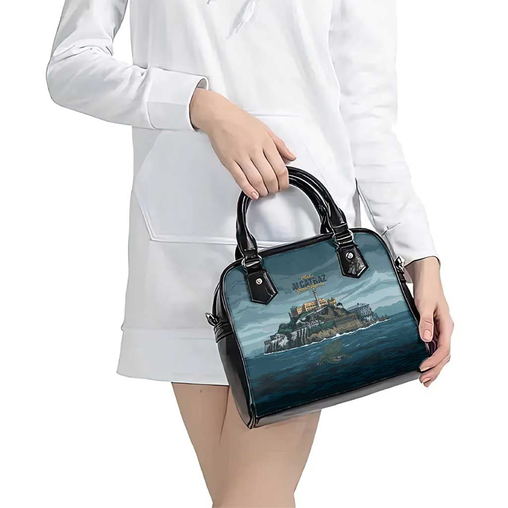 Make Alcatraz Great Again Shoulder Handbag Vintage Retro - Wonder Print Shop