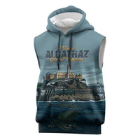Make Alcatraz Great Again Sleeveless Hoodie Vintage Retro - Wonder Print Shop