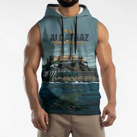 Make Alcatraz Great Again Sleeveless Hoodie Vintage Retro - Wonder Print Shop