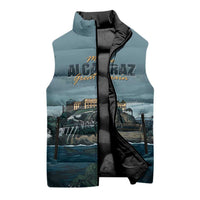 Make Alcatraz Great Again Sleeveless Puffer Jacket Vintage Retro - Wonder Print Shop