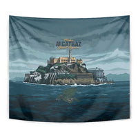 Make Alcatraz Great Again Tapestry Vintage Retro - Wonder Print Shop