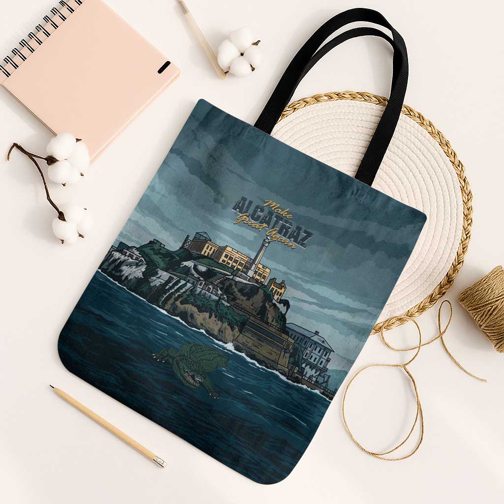 Make Alcatraz Great Again Tote Bag Vintage Retro - Wonder Print Shop