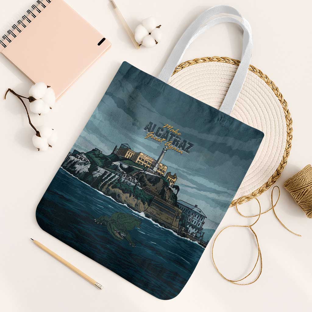 Make Alcatraz Great Again Tote Bag Vintage Retro - Wonder Print Shop