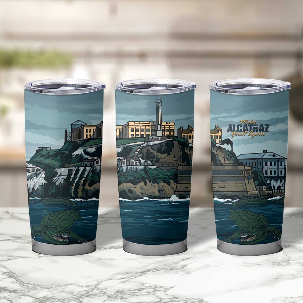 Make Alcatraz Great Again Tumbler Cup Vintage Retro - Wonder Print Shop