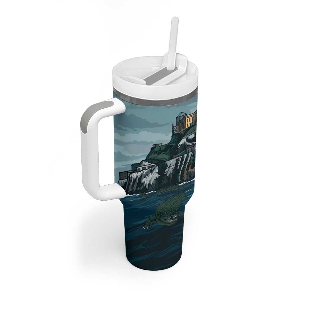Make Alcatraz Great Again Tumbler With Handle Vintage Retro - Wonder Print Shop