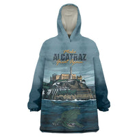 Make Alcatraz Great Again Wearable Blanket Hoodie Vintage Retro - Wonder Print Shop
